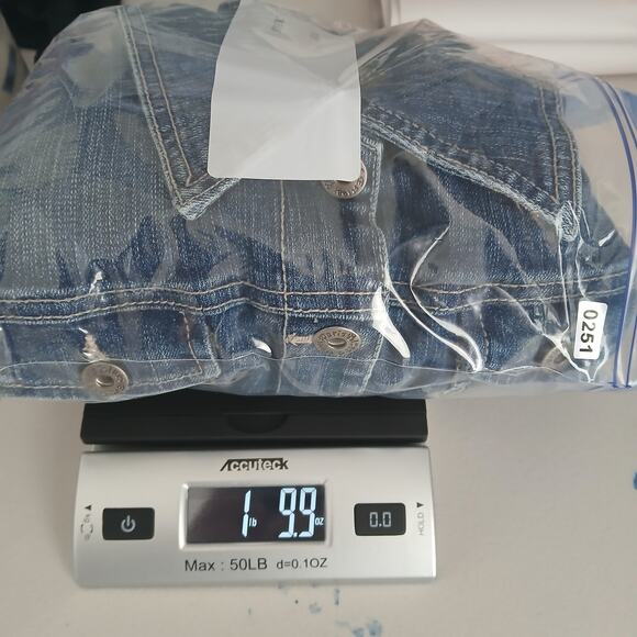 Y2K Paris Blues Micro Mini Denim Dress Button Skirt Womens LG Preppy Western - Picture 12 of 12